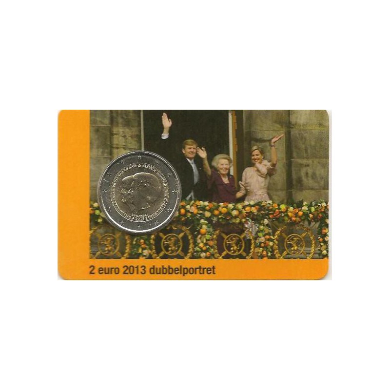 Nederland 2013 2 Euro Beatrix & Alexander UNC In coincard