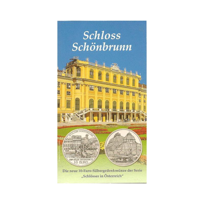 10 Euro Oostenrijk 2003, Schloss Schönbrunn in Blister