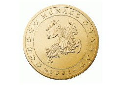 Monaco 2002 50 cent Unc