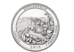 KM ??? U.S.A ¼ Dollar Shenandoah 2014 D UNC