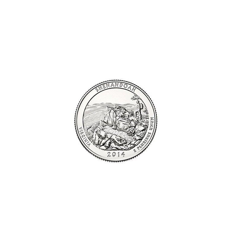 KM ??? U.S.A ¼ Dollar Shenandoah 2014 D UNC