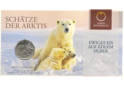 5 Euro Oostenrijk 2014 Avontuur Arctic Zilver in Blister