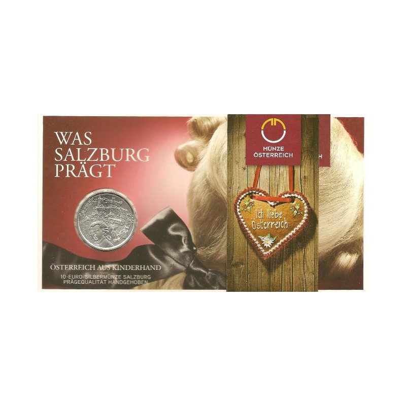 10 Euro Oostenrijk 2014 Salzburg Zilver in blister