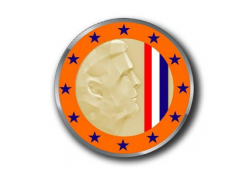 2 Euro Nederland 2014 Willem Alexander gekleurd