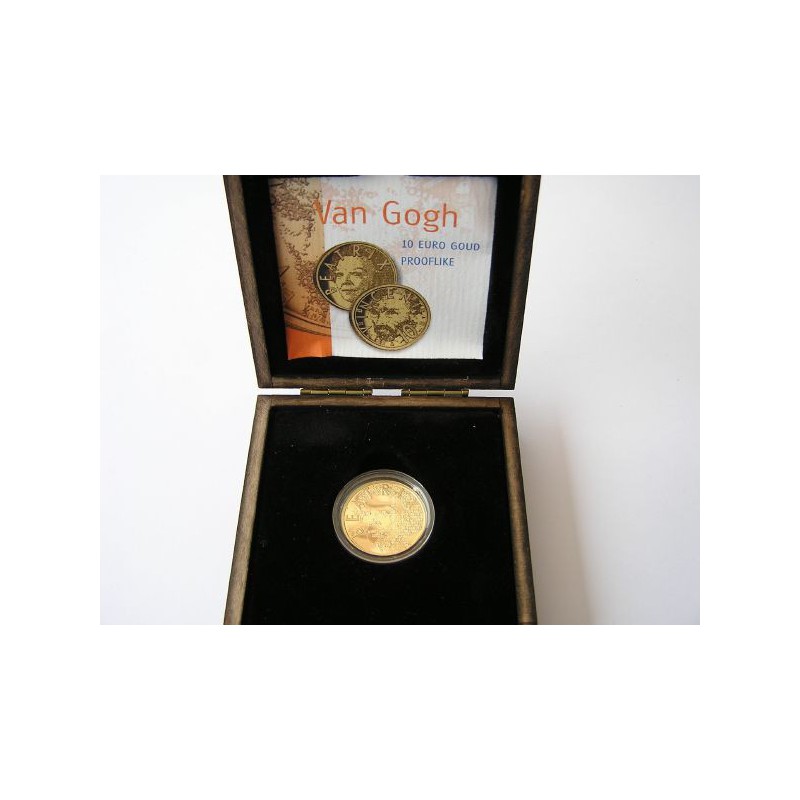 Nederland 2003 10 euro Vincent van Gogh Goud Prooflike