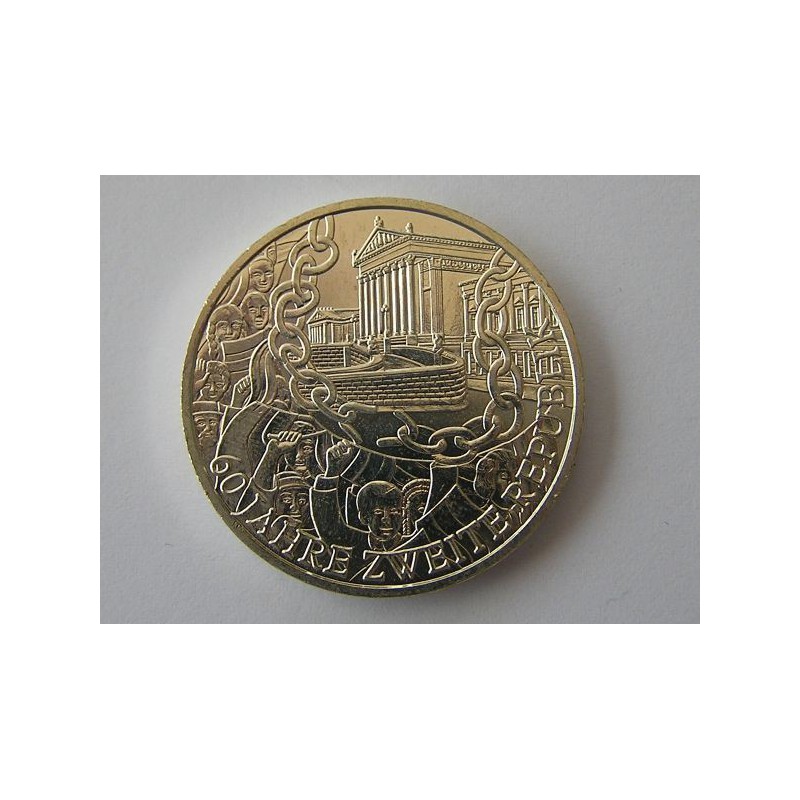 10 Euro Oostenrijk 2005, 60 Jahre zweite Republik