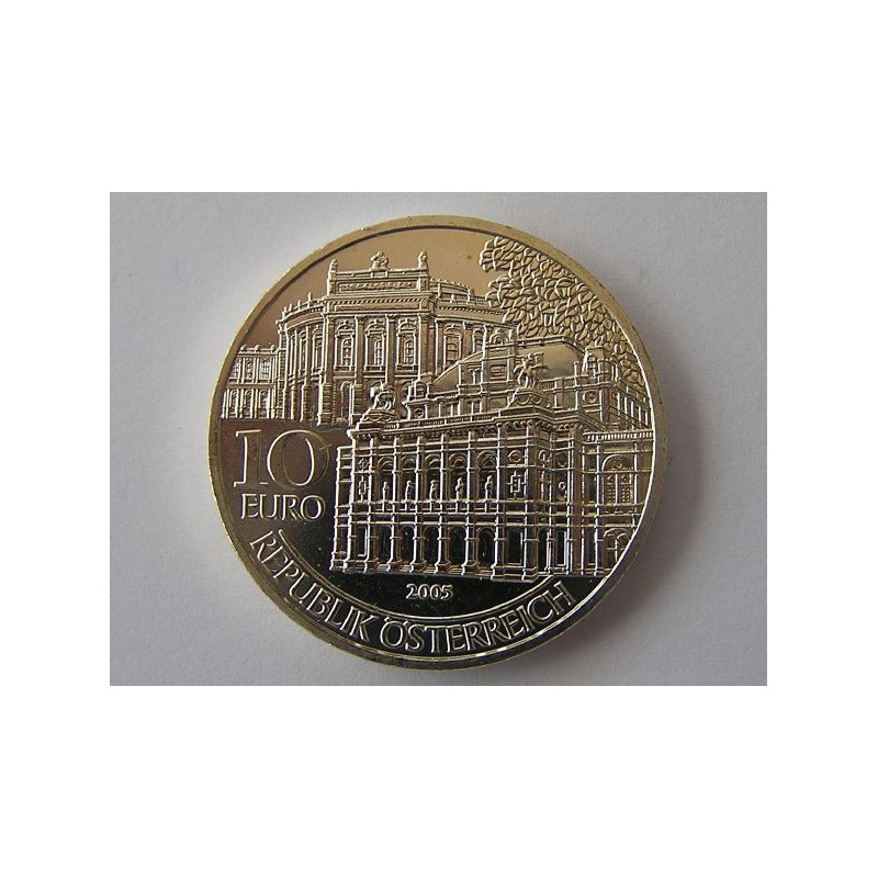 10 Euro Oostenrijk 2005, Wiederöffnung von Burg und Oper 1955