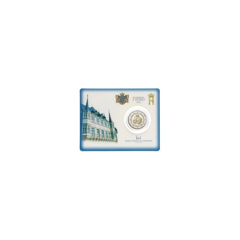 2 Euro Luxemburg 2014 175 jaar onafh. Bu in coincard