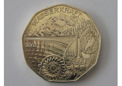 5 Euro Oostenrijk 2003, Wasserkraft.