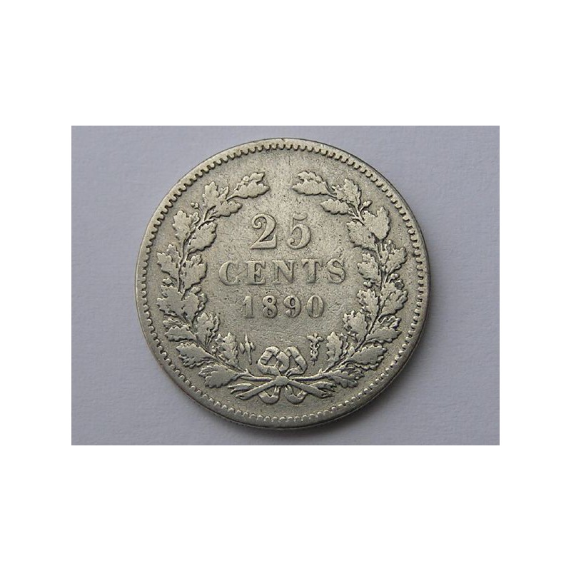 25 Cent 1890 ZF- zonder punt