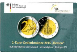 2 euro Duitsland 2015 D Hessen in Coincard