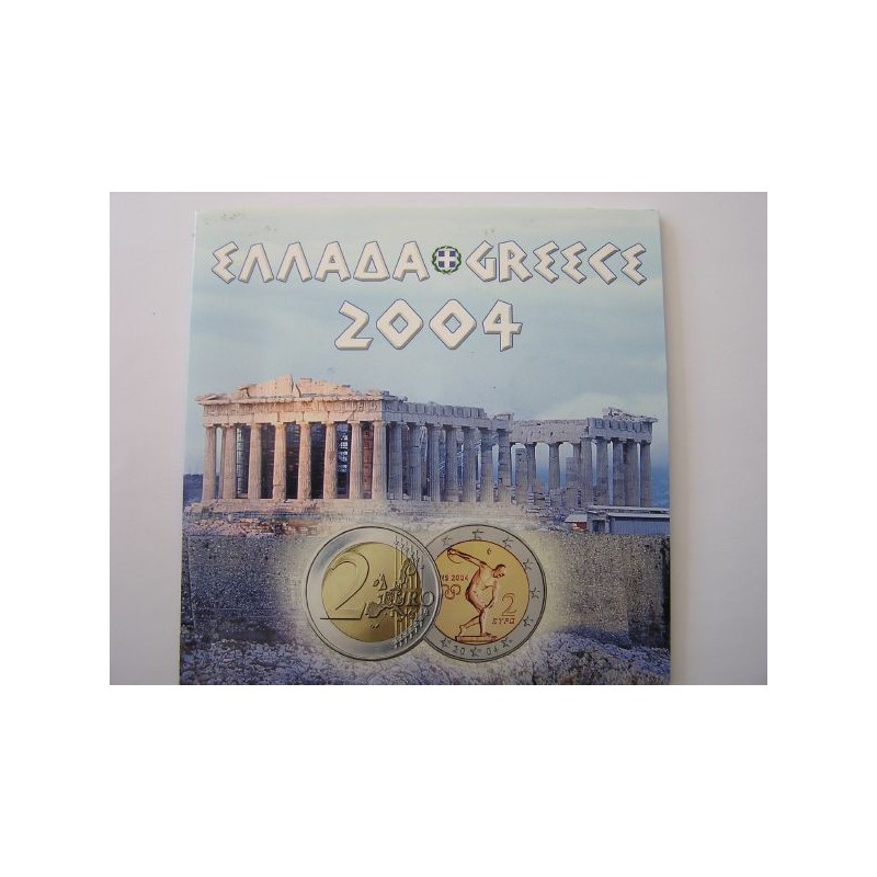 Bu set Griekenland 2004 Met de 2 euro Comm.
