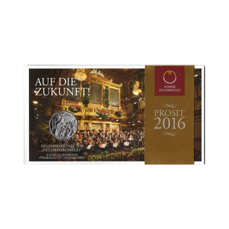 5 Euro Oostenrijk 2016 Nieuwjaarsconcert Unc
