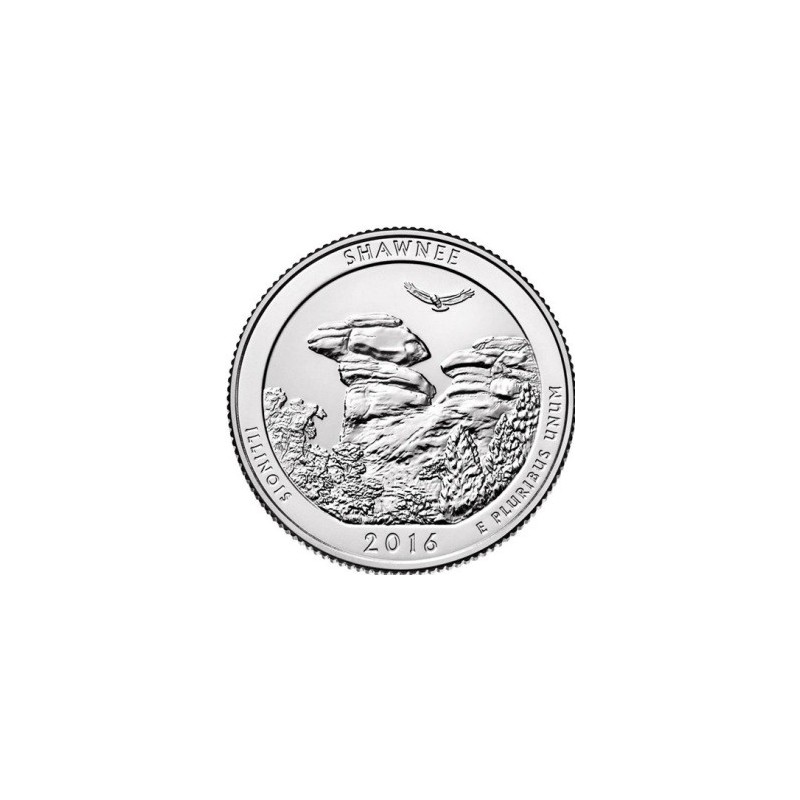 KM ??? U.S.A ¼ Dollar Shawnee 2016 D UNC