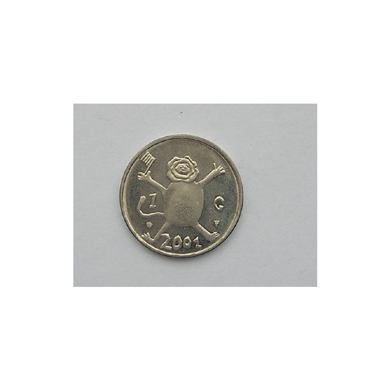 1 Gulden leeuwtje 2001 UNC