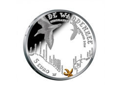 Nederland 2015 5 euro het Wadden  vijfje  Zilver Proof Combinatieset  Voorverkoop*