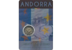 2 Euro Andorra 2015 25 jaar douaneovereenkomst met Eu Bu in blister