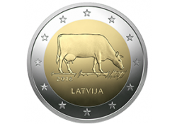 2 Euro Letland 2016  Koe Unc 