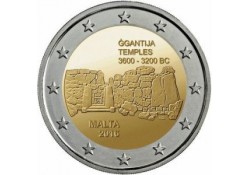 2 Euro Malta 2016 Unc Ggantija tempel met  Frans muntteken. Voorverkoop