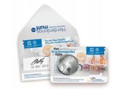 Nederland 2012 5 euro Grachtengordel Unc in Coincard 1e dag uitg