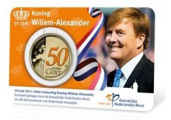 Nederland 2017 50 jaar koning Willem-Alexander in coincard