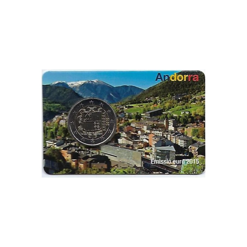 2 Euro Andorra 2015 Unc in Coincard