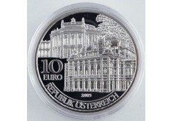 10 Euro Oostenrijk 2005, Wiederöffnung von Burg und Oper 1955 Proof