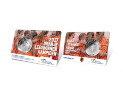 Nederland 2017 Oranje Leeuwinnenpenning Bu in coincard
