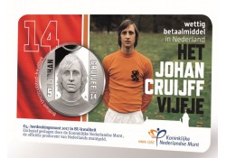 Nederland 2017 5 Euro Het Johan Cruijff vijfje BU in Coincard