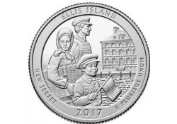 KM ??? U.S.A ¼ Dollar Elllis Island 2017 D UNC