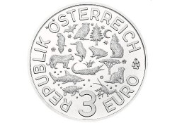 Oostenrijk 2017 3 euro Ijsvogel Unc