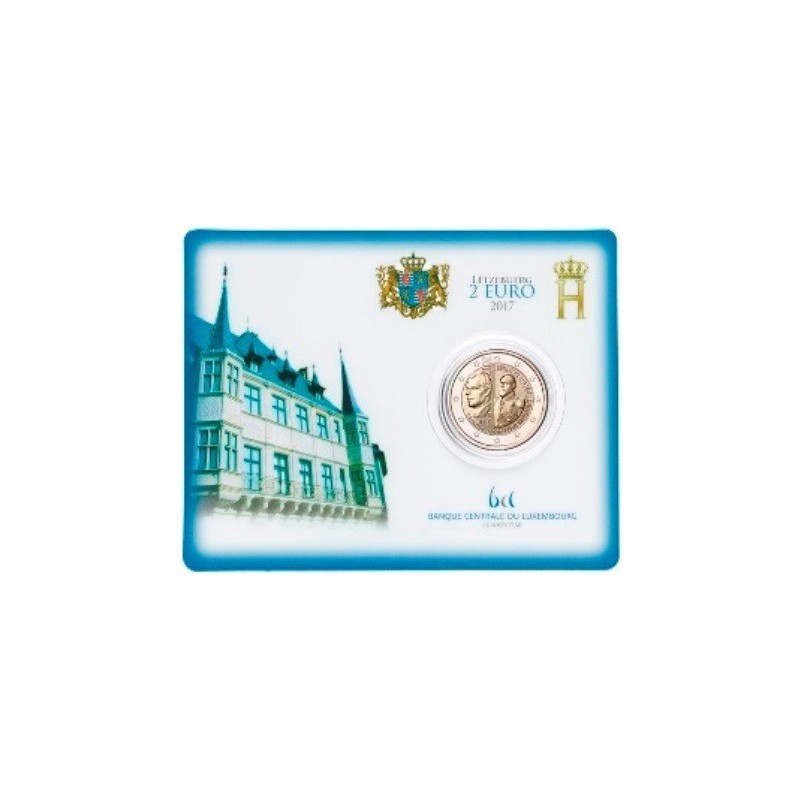 2 Euro Luxemburg 2017 Willlem III Bu in coincard