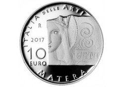 Italië 2017 10 Euro The Sassi of Matera Basilicata Zilver Proof