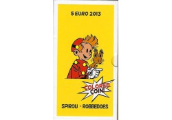 België 2013 5 euro Robbedoes Gekleurd  in originele verpakking