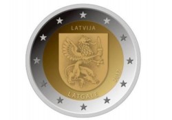 2 Euro Letland 2017 Latgale Unc Voorverkoop*