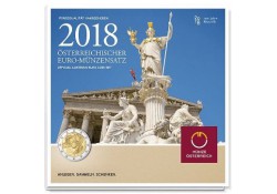 Bu set Oostenrijk 2018 met de 2 euro 100 jaar Republiek