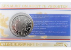 Nederland 2001 De allerlaatste gulden Unc in coincard (leeuwtje)