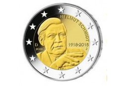 2 Euro Duitsland 2018 A Helmut Schmidt Unc 