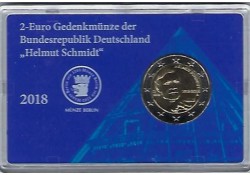 2 Euro Duitsland 2018 A Helmut Schmidt Unc 
