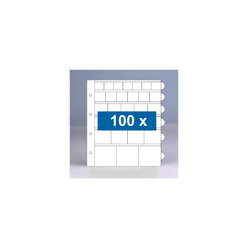 100 - 100 x mixblad populair muntbladen zonder schutbladen