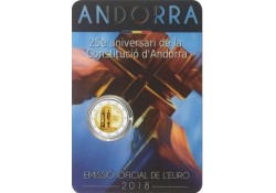 2 Euro Andorra 2018 Constitutie in Blister Voorverkoop*
