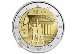 2 Euro België 2018 '50 jaar 1968' Bu in coincard Waals Voorverkoop*