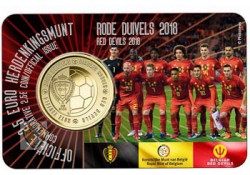 België 2018 2½ Euro 'Rode duivels" Bu in coincard Vlaams Voorverkoop