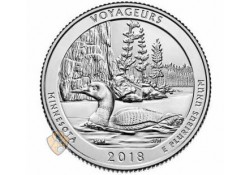 U.S.A ¼ Dollar Voyageurs 2018 D UNC