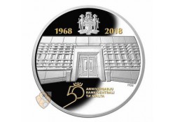 Malta 2018 10 Euro 50 jaar centrale bank Zilver Proof