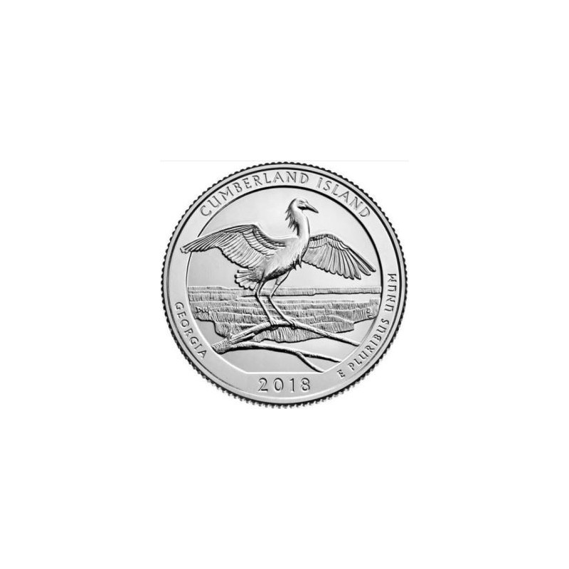 U.S.A ¼ Dollar Cumberland Island 2018 D UNC