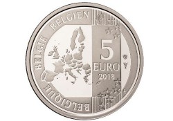 België 2018 5 Euro 60 jaar Smurfen Proof Voorverkoop*