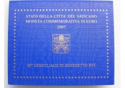 2 Euro Vaticaan 2007 Paus Benedictus 80 jaar Bu