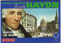 5 Euro Oostenrijk 2009, Haydn in blister Hayden in Wien