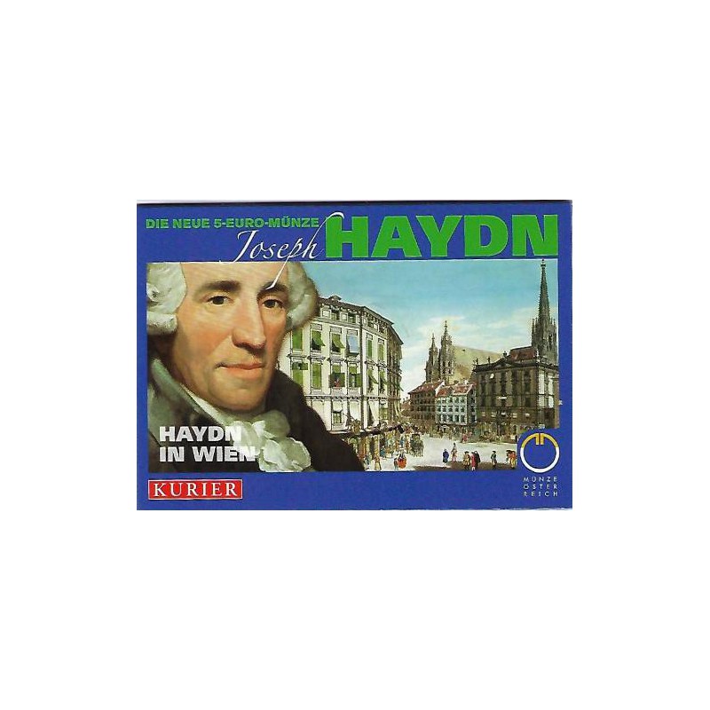 5 Euro Oostenrijk 2009, Haydn in blister Hayden in Wien